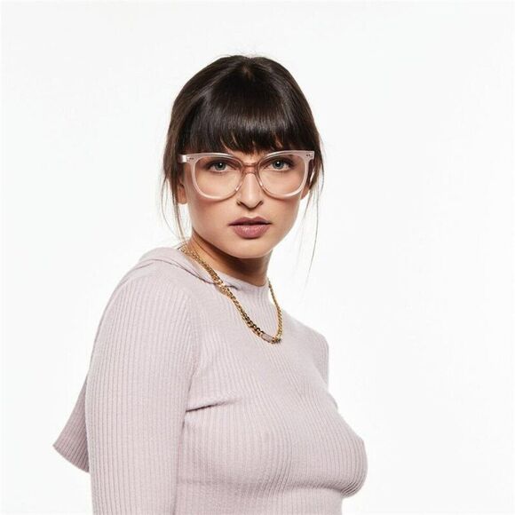 NEW Celine CL5010IN 072 THIN 2 DOTS Shiny Rose Pink Unisex Geometric Eyeglasses